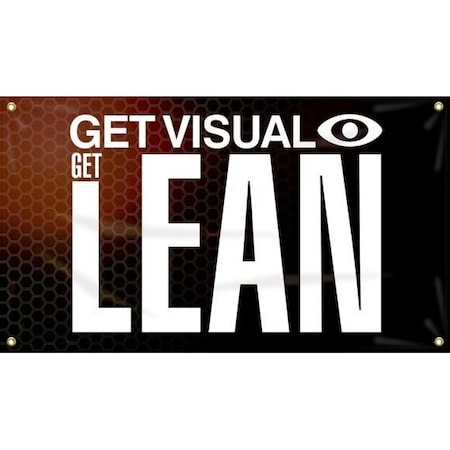 Accuform 5S MOTIVATIONAL BANNER GET VISUAL GET MBR591 MBR591